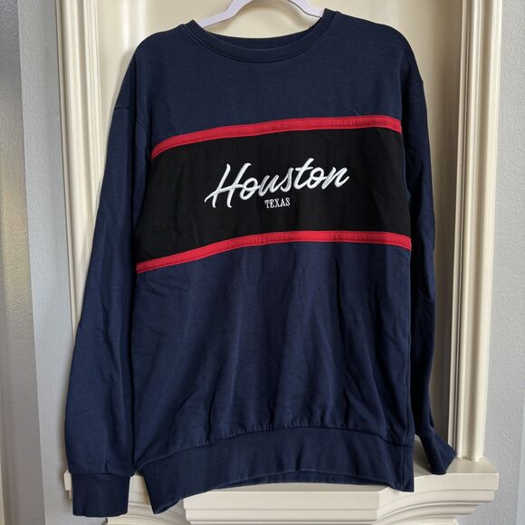 H&M Other - H&M Divided Houston Texas Navy Sweatshirt Size Small